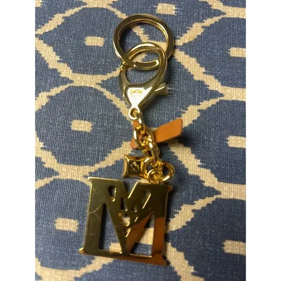 MCM Keychain Logo Charm Metal Gold Hardware MCM Keyring Bag Charm - Picture 2 of 2